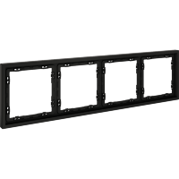 Рамка пластиковая VOLTUM S70 на 4 поста, (черный матовый)