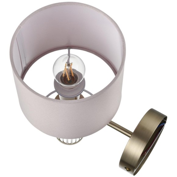 8109/1W MODERNI LN25 латунь титаниум/бежевый, металл/текстиль/стекло Бра E14 40W 220V DAMONA 8109/1W MODERNI LN25 латунь титаниум/бежевый, металл/текстиль/стекло Бра E14 40W 220V DAMONA