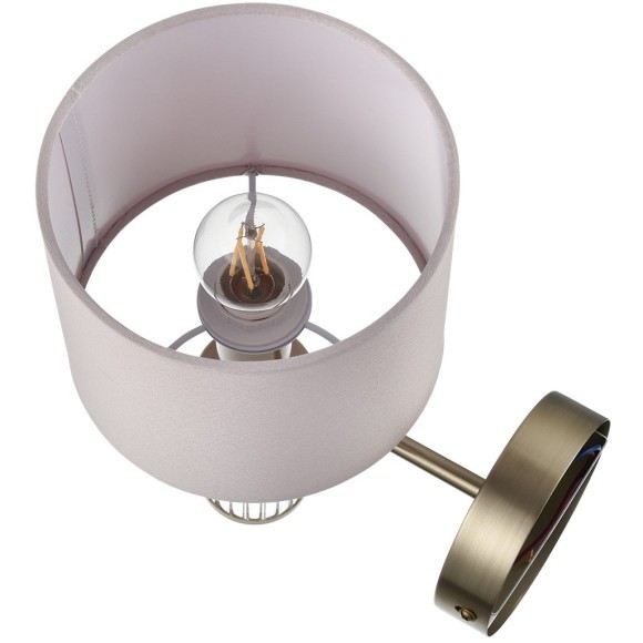 8109/1W MODERNI LN25 латунь титаниум/бежевый, металл/текстиль/стекло Бра E14 40W 220V DAMONA 8109/1W MODERNI LN25 латунь титаниум/бежевый, металл/текстиль/стекло Бра E14 40W 220V DAMONA