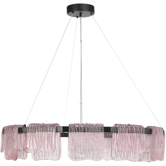 SL6021.403.66 Светильник подвесной ST-Luce черный/розовый LED 1*66W 4000K VOILE