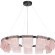SL6021.403.66 Светильник подвесной ST-Luce черный/розовый LED 1*66W 4000K VOILE