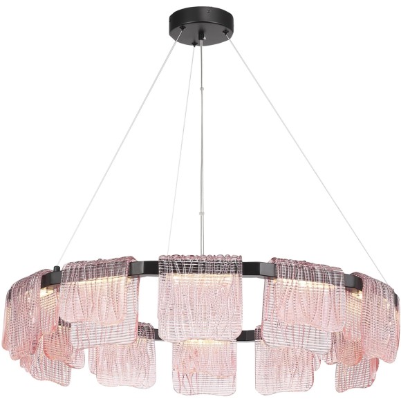 SL6021.403.66 Светильник подвесной ST-Luce черный/розовый LED 1*66W 4000K VOILE