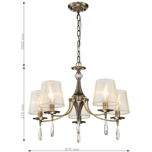 Подвесная люстра Imber 2639-5P Подвесная люстра Imber 2639-5P