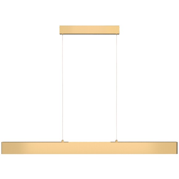 Линейный подвесной светильник Maytoni Step P010PL-L30G3K LED 30Вт 3000K 2200Лм 120° CRI80 золотой матовый металлический корпус, макс. высота 1185 мм, двойной свет (вниз основной + вверх)
