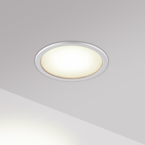 359877 WIR NT26 000 белый Светильник встраиваемый с переключателем цв. температуры IP20 LED 12W 100-265V 3000К/4000К/6000К LANTE