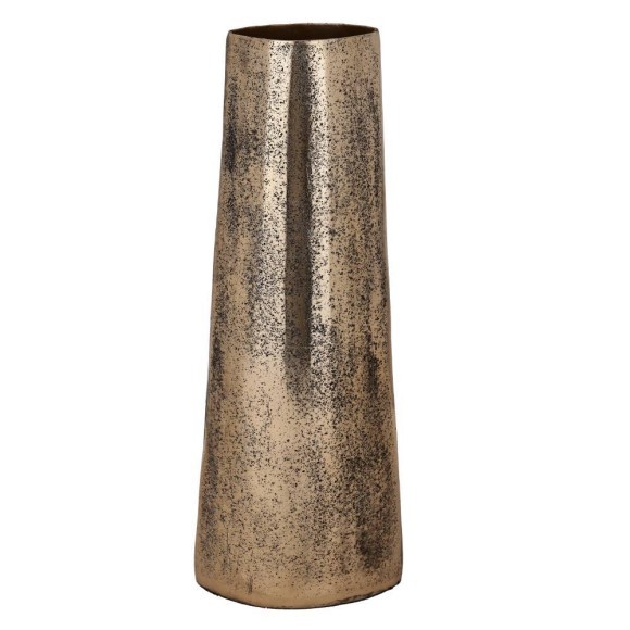 421315 KURASHIKI Ваза декоративная металл состаренное золото H450 421315 KURASHIKI Ваза декоративная металл состаренное золото H450