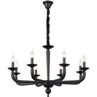 SL1114.403.08 Люстра подвесная ST-Luce Черный E14 8*40W FORTEZA