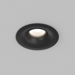 Встраиваемый светодиодный светильник Denkirs SHINE GLOW DK2430-BK 15Вт 3000/4000K IP20 черный матовый