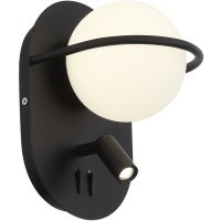 SL395.411.02 Бра ST-Luce Черный/Белый LED 1+1*8+3W 4000K DONOLO