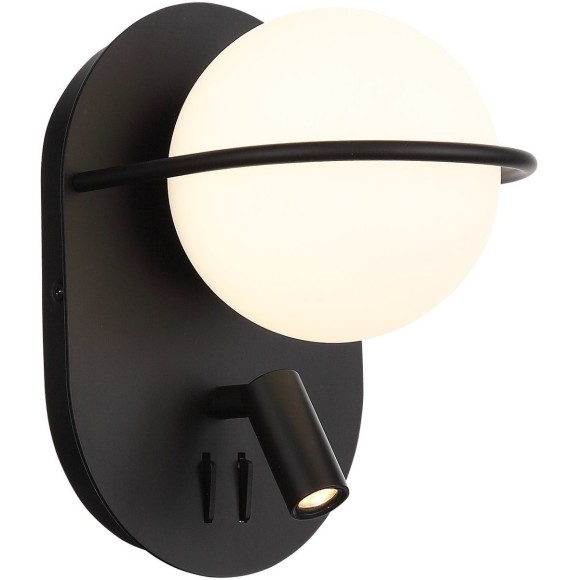 SL395.411.02 Бра ST-Luce Черный/Белый LED 1+1*8+3W 4000K DONOLO