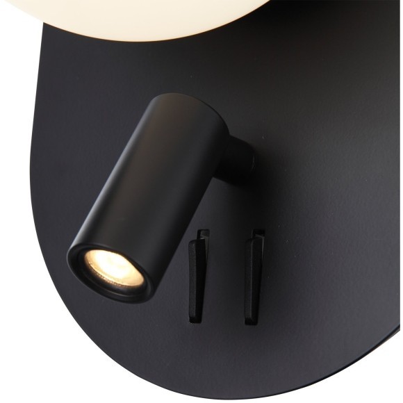 SL395.411.02 Бра ST-Luce Черный/Белый LED 1+1*8+3W 4000K DONOLO