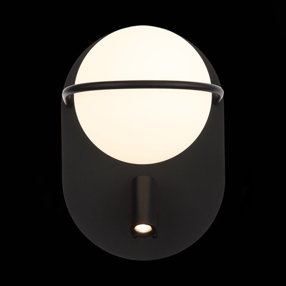 SL395.411.02 Бра ST-Luce Черный/Белый LED 1+1*8+3W 4000K DONOLO