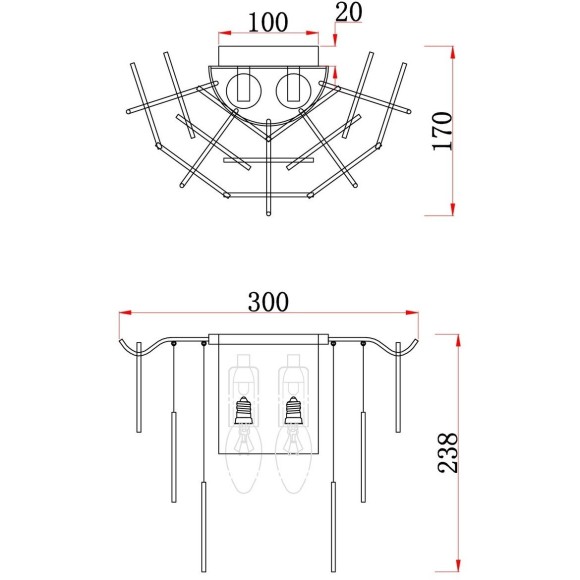 Бра Freya FR5104WL-02N Porto под лампы 2xE14 60W Бра Freya FR5104WL-02N Porto под лампы 2xE14 60W