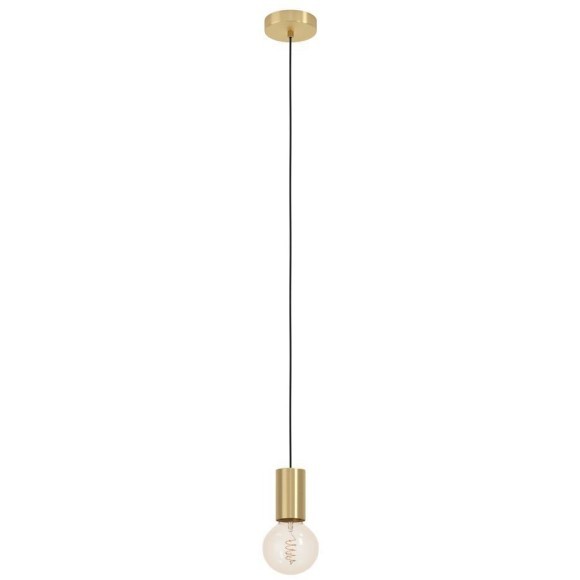 900799 Подвесной светильник (люстра) POZUETA 1, 1X40W (E27), H1100, Ø65, сталь, матовая латунь
