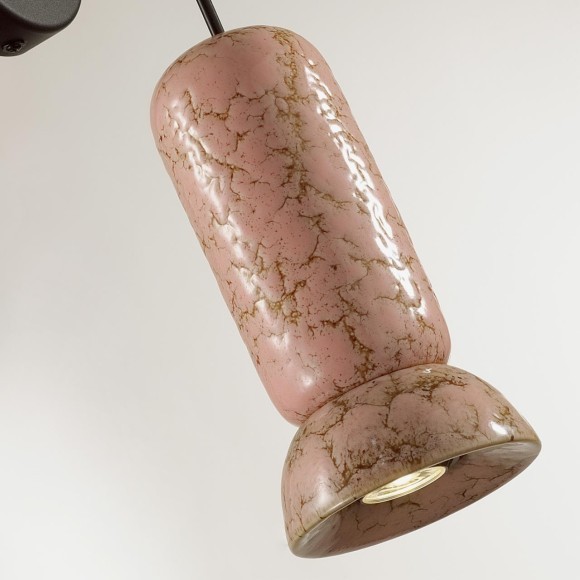 5054/1WC PENDANT ODL24 315 черный/розовый/коричн./металл/керамика Бра GU10 LED 4W KERAMA 5054/1WC PENDANT ODL24 315 черный/розовый/коричн./металл/керамика Бра GU10 LED 4W KERAMA