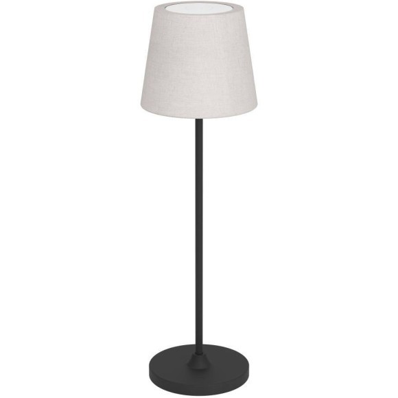 75937 Аккум. настольн лампа сенсорн., димм. LEONERO, H340, 3,8W(LED), 2400K, 3000K, 4000K, 300lm, сталь, черный/текстиль, бежевый 75937 Аккум. настольн лампа сенсорн., димм. LEONERO, H340, 3,8W(LED), 2400K, 3000K, 4000K, 300lm, сталь, черный/текстиль, бежевый
