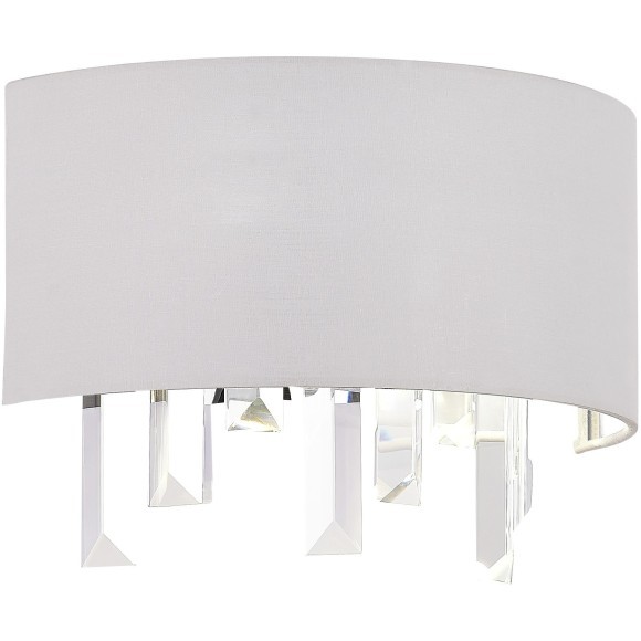 SLE1120-101-02 Светильник настенный Хром/Белый E14 2*40W DAHLIA