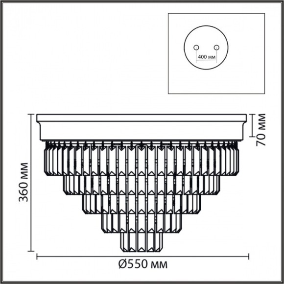 Люстра потолочная Е14 220V Lumion ZAHA 5257/8C