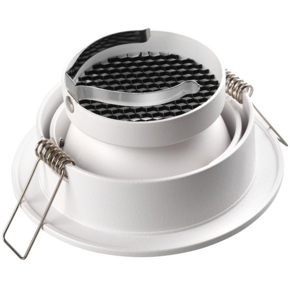 370999 Круглый белый встраиваемый светильник с антибликовым фильтром под лампу GU10 Novotech MORUS WIR 370999 Круглый белый встраиваемый светильник с антибликовым фильтром под лампу GU10 Novotech MORUS WIR