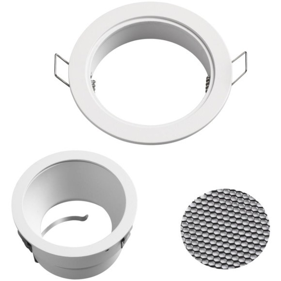 370999 Круглый белый встраиваемый светильник с антибликовым фильтром под лампу GU10 Novotech MORUS WIR 370999 Круглый белый встраиваемый светильник с антибликовым фильтром под лампу GU10 Novotech MORUS WIR