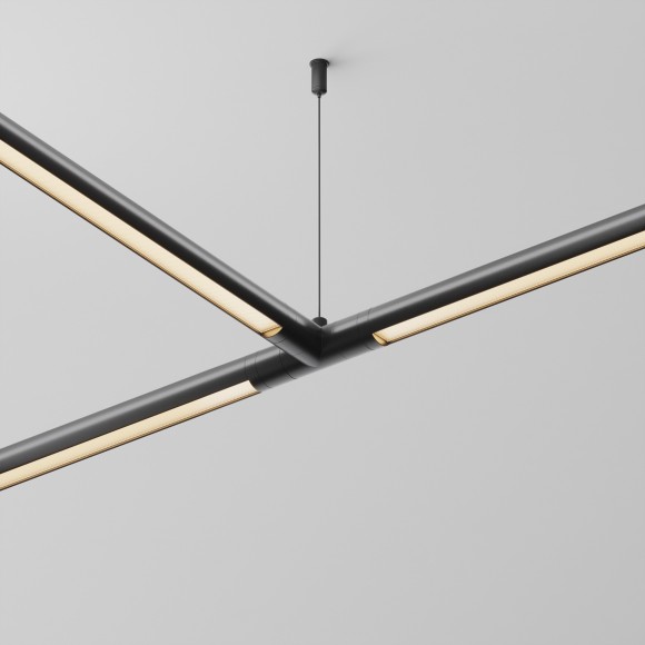 T-образный плоский коннектор для системы Maytoni Shelf без ввода питания CA015TC-B