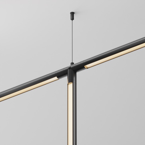 T-образный плоский коннектор для системы Maytoni Shelf без ввода питания CA015TC-B