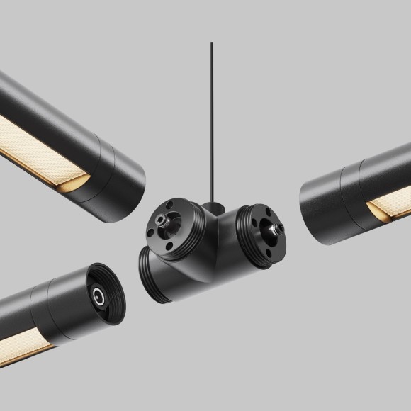 T-образный плоский коннектор для системы Maytoni Shelf без ввода питания CA015TC-B