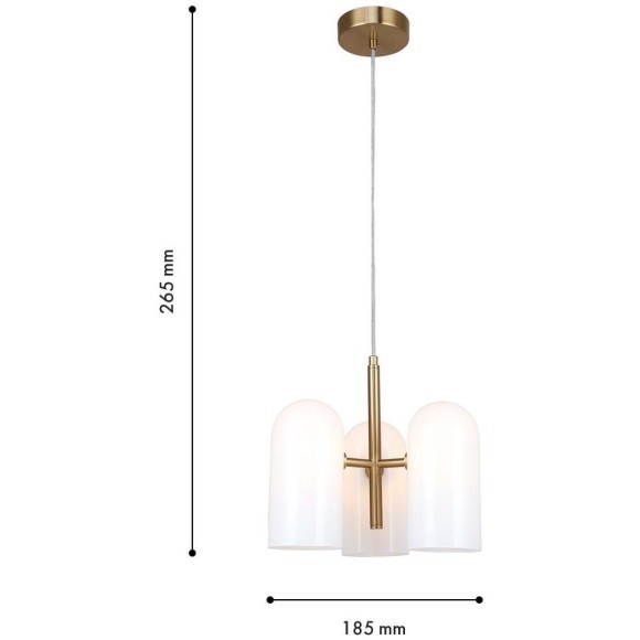 4619-3P, подвесная люстра, D290xH350/1550, 3xG9x40W, excluded