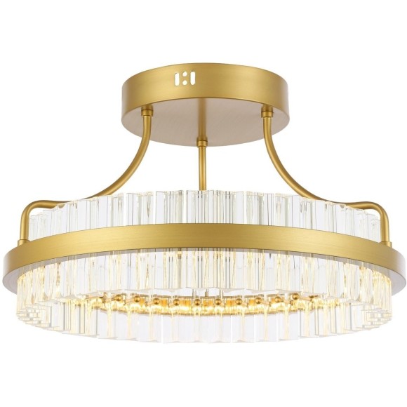 SL383.202.01 Светильник потолочный ST-Luce Матовое золото/Прозрачный LED 1*34W 3000K CHERIO