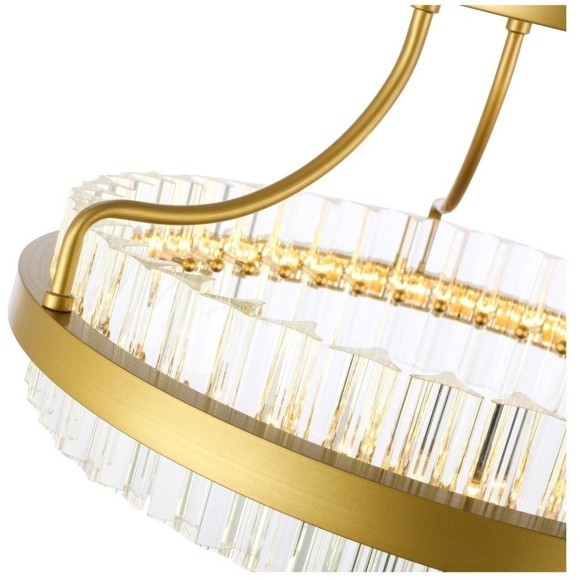 SL383.202.01 Светильник потолочный ST-Luce Матовое золото/Прозрачный LED 1*34W 3000K CHERIO