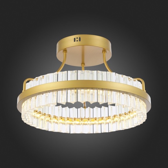 SL383.202.01 Светильник потолочный ST-Luce Матовое золото/Прозрачный LED 1*34W 3000K CHERIO