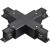 Соединение крестовое с подводом питания к треку 5040xx-(F)/(R) Quattro Lightstar 504147-FR