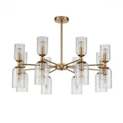 6586/16 MODERNI LN24 золото/прозрачный, металл/стекло Люстра подвесная E14 16*40W 220V KASSIA 6586/16 MODERNI LN24 золото/прозрачный, металл/стекло Люстра подвесная E14 16*40W 220V KASSIA