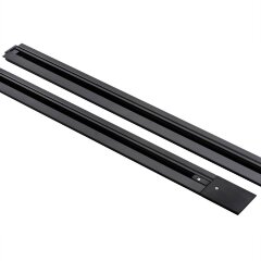 1м черный встраиваемый в ГКЛ однофазный шинопровод Lightstar 501018