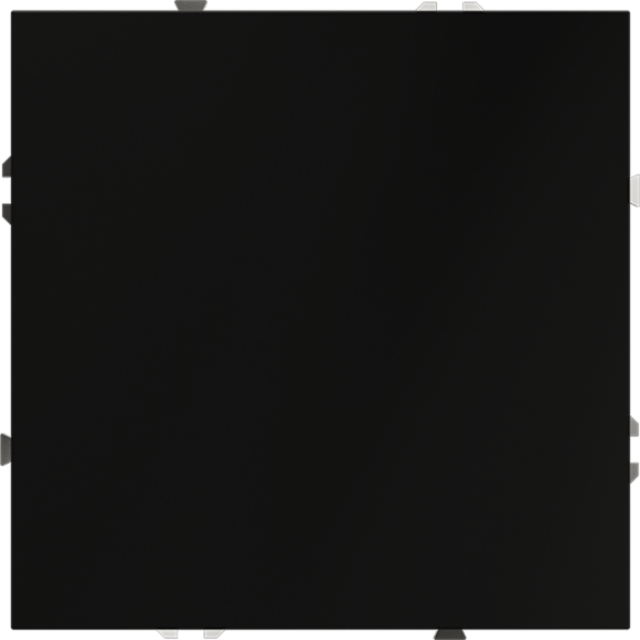 Заглушка VOLTUM S70 с суппортом, (черный матовый)