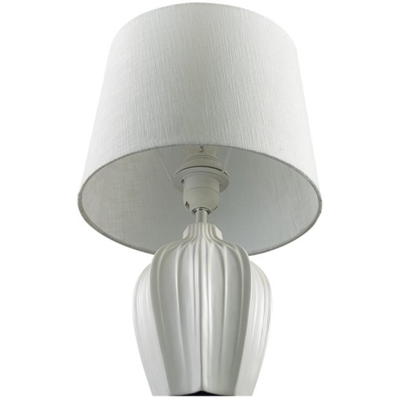8120/1T COMFI LN25 белый, керамика/текстиль Настольная лампа E27 1*60W 220V SONA