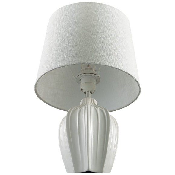 8120/1T COMFI LN25 белый, керамика/текстиль Настольная лампа E27 1*60W 220V SONA