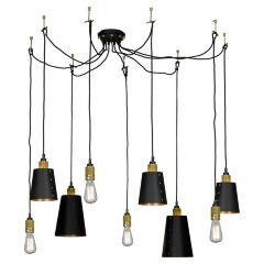 Люстра паук Lussole GRLSP-9869 SHIRLEY IP21 под лампы 9xE27 90W Люстра паук Lussole GRLSP-9869 SHIRLEY IP21 под лампы 9xE27 90W