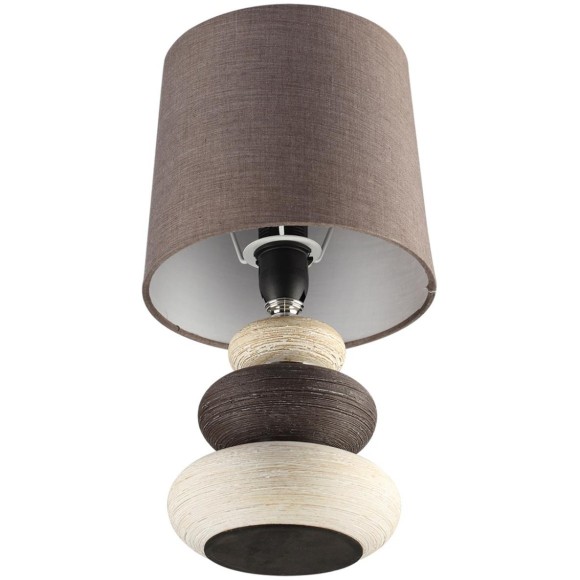 8126/1T COMFI LN25 коричневый/бежевый/белый, керамика/текстиль Настольная лампа Е14 1*40W 220V LATZA 8126/1T COMFI LN25 коричневый/бежевый/белый, керамика/текстиль Настольная лампа Е14 1*40W 220V LATZA