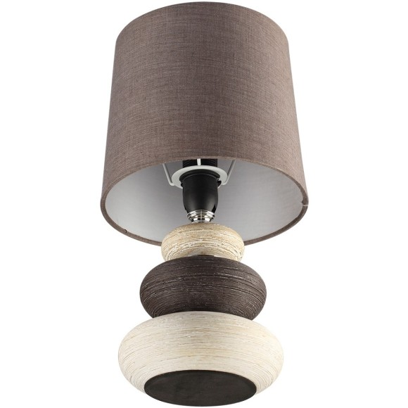 8126/1T COMFI LN25 коричневый/бежевый/белый, керамика/текстиль Настольная лампа Е14 1*40W 220V LATZA 8126/1T COMFI LN25 коричневый/бежевый/белый, керамика/текстиль Настольная лампа Е14 1*40W 220V LATZA