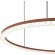 SL1018.603.01 Светильник подвесной ST-Luce терракотовый/прозрачный LED 1*65W 4000K EUCLIDICS