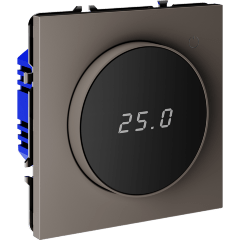 Терморегулятор электронный VOLTUM S70 с индикацией и датчиком, для теплого пола, (капучино)