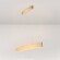 Линейный подвесной светильник Maytoni Step P010PL-L23G3K LED 23Вт 3000K 1600Лм 120° CRI80 золотой матовый металлический корпус, макс. высота 100 см, двойной свет (вниз основной + вверх)