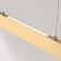 Линейный подвесной светильник Maytoni Step P010PL-L23G3K LED 23Вт 3000K 1600Лм 120° CRI80 золотой матовый металлический корпус, макс. высота 100 см, двойной свет (вниз основной + вверх)