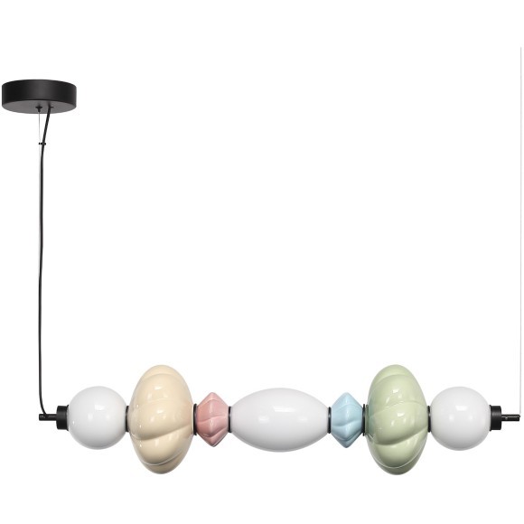 SL6134.443.01 Светильник подвесной ST-Luce черный/зеленый, розовый, желтый, синий, опаловый LED 1*24 FLORENTINI