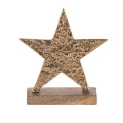 427116 Статуэтка Звезда BALIGUIAN, L150, B50, H165, алюминий, дерево, коричневый, цвет золотой 427116 Статуэтка Звезда BALIGUIAN, L150, B50, H165, алюминий, дерево, коричневый, цвет золотой