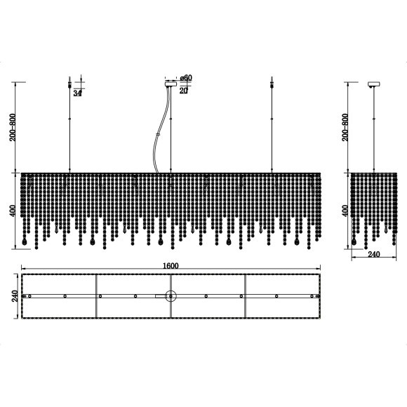 Подвесной светильник Empress DIA002PL-09CH Подвесной светильник Empress DIA002PL-09CH