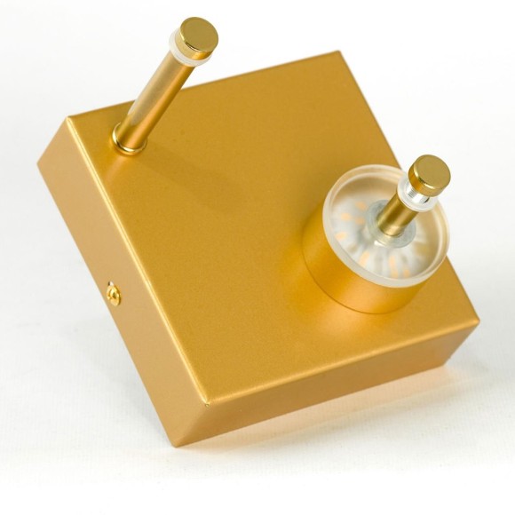 LSP-7443 Lussole MOORE Настенное бра матовое золото, LED 5 Вт, 4000 К, световой поток 450 Лм, IP20, подключение 220 В LSP-7443 Lussole MOORE Настенное бра матовое золото, LED 5 Вт, 4000 К, световой поток 450 Лм, IP20, подключение 220 В