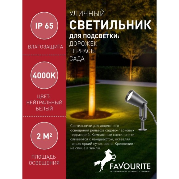 Грунтовый светильник Relief 4033-1T