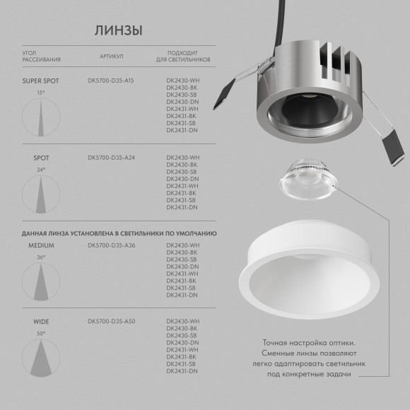 Встраиваемый светодиодный светильник Denkirs SHINE GLOW DK2431-WH 15Вт 3000/4000K IP20 белый матовый Встраиваемый светодиодный светильник Denkirs SHINE GLOW DK2431-WH 15Вт 3000/4000K IP20 белый матовый